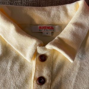 Birdwell Beach Britches Polo Shirt in Terry Cloth 2 Button Size Large